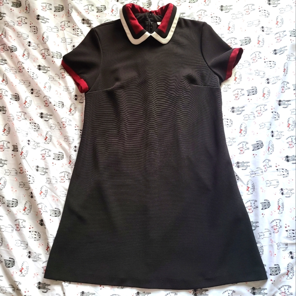 *SOLD* Collared black dress